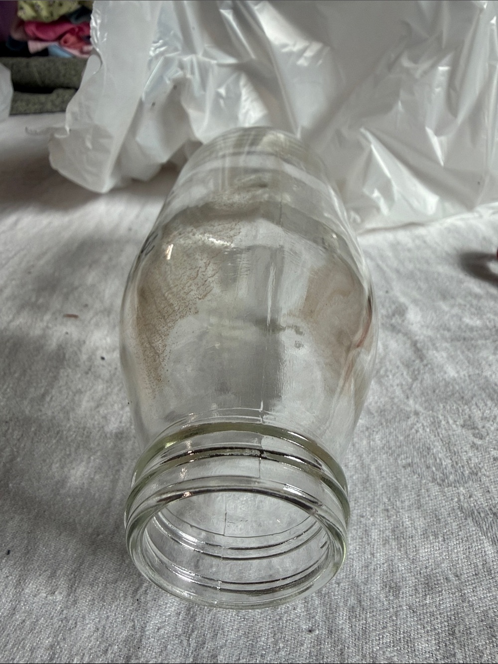 Glass Measuring Bottle with Black Markings - Picture 3 of 3